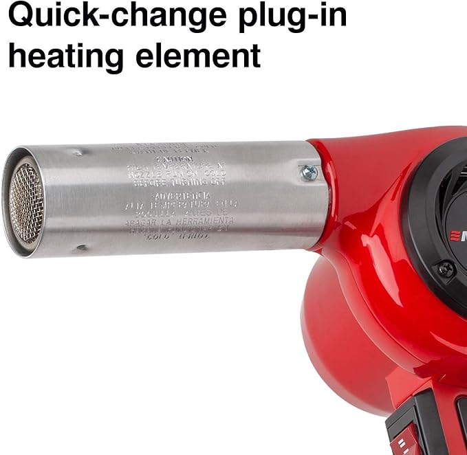 Master Appliance VT-751D-00-K Industrial Heat Gun Kit, Quick Change Plug-In Heating Element, Variable Temperature, 120V, 1740W, 14.5 Amps, Assembled In USA
