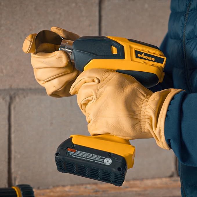 Wagner SprayTech 2426866 FURNO 550 18V – Includes 1 Battery and Charger Heat Gun, Yellow