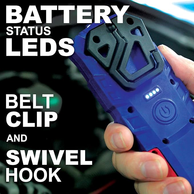 Clore Automotive Light-N-Carry LNC1341 Industrial Grade Rechargeable Work Light - 300 Lumen