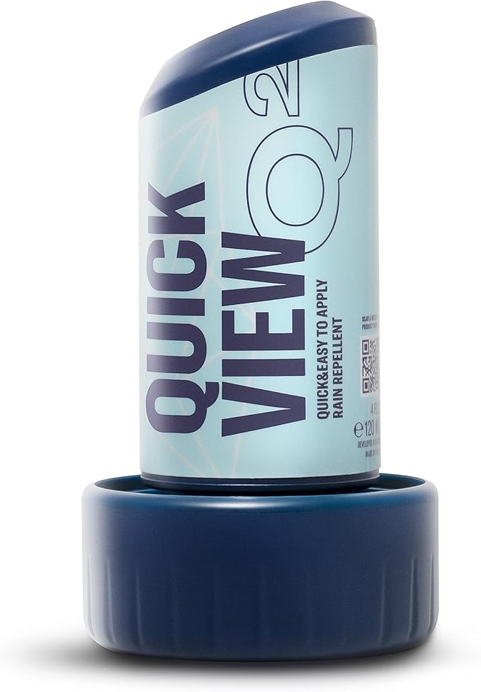 GYEON Quartz QuickView Ceramic Rain Repellent Glass Coating Extremely Hydrophobic Easy Apply Fast Drying Professional Grade Visibility Safety
