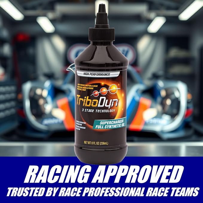 Ceramic Supercharger Oil - 12 Bottle Case (96 oz) - Bulk Supply for Shops & Enthusiasts - Patented Ceramic Coating - Fits OEM & Aftermarket