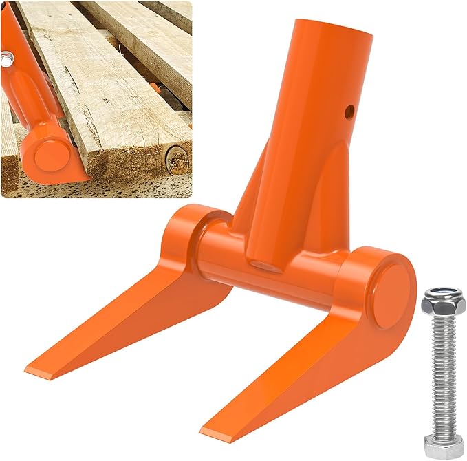 110 Degree Pallet Buster Head - Fully Welded Deck Board Removal Tool for Demolition, Enhanced Deck Wrecker Pry Bar, Wooden Pallet Dismantling Tool (Head Only, No Handle)