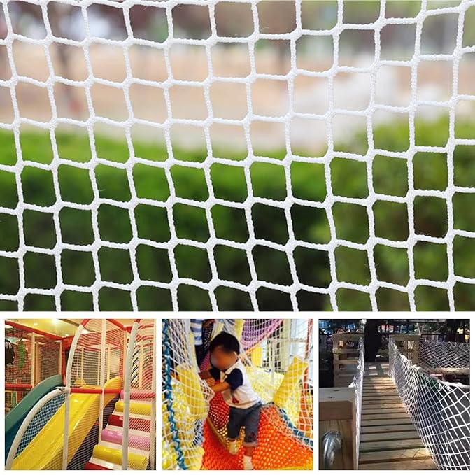 Climbing Cargo Net for Kids Outdoor Balcony & Playground Safety Net - Knotless Polyester Sports Netting
