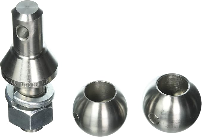 System 1 Stainless Steel Shank + 1-7/8 & 2 Trailer Hitch Balls