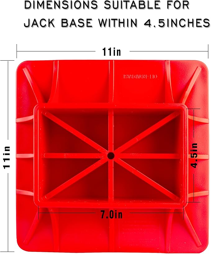 XPV Off-Road Base Compatible With Hi Lift Jack PP Pad Lifting Plate to Alleviate Hoisting Sinkage