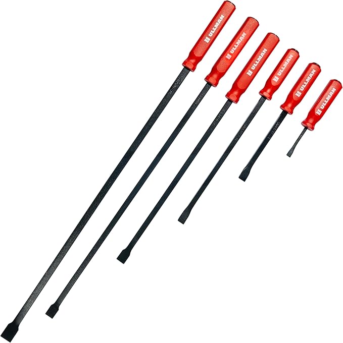 Ullman Devices Corp - Handled PRY Bars - Set of 6 8 12 18 24 32