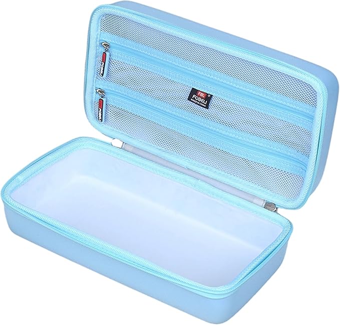 FBLFOBELI Hard Carrying Case for Halo Bolt Ultimate 2.0 & 3.0/for Halo Bolt Air + 55500 1750/for Halo Bolt Air 58830 Portable Vehicle Jump Starter with Air Compressor (Case Only) (Blue)