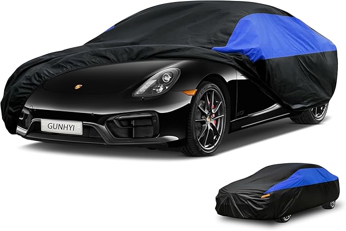 Porsche Car Cover Custom Fit Porsche 718 Boxster Cayman Spyder (986/987/981) Waterproof All Weather, Lightweight Full Car Cover Outdoor Sun UV Rain Dust Snow Wind Protection.