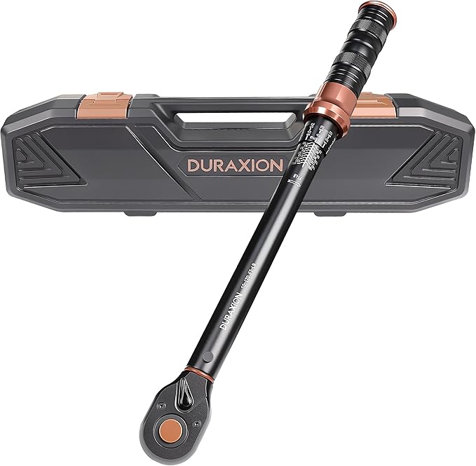 Torque Wrench 1/2” Dual Range Scales 10-170 Ft-Lb/13.56-230.5Nm, ±3% Precision, 72 tooth Dual-direction Torque Wrenchs for Moto, Car, Truck Maintenance