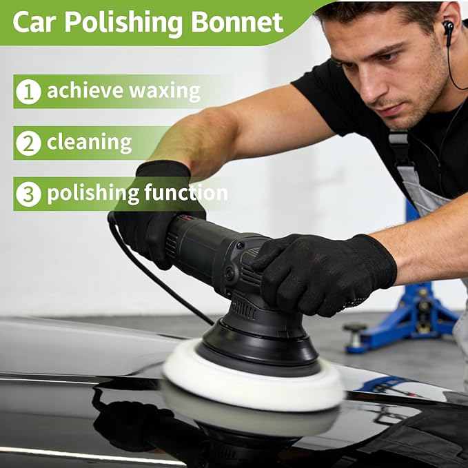 20 Pack Car Polishing Pads, Mix Car Polishing Bonnet Buffing Pads, 12*Microfiber+8*Woollen Car Polisher Buffer Pads, 5" - 6" Car Buffer Pads for Car, Glass,Instruments, Cameras, Furniture, Metal, Wood