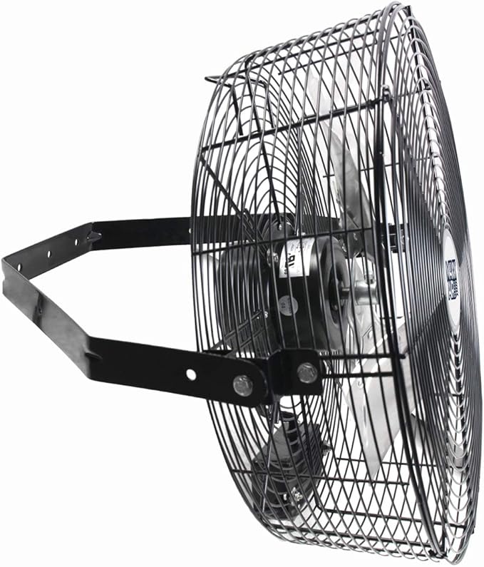Maxx Air Wall Mount Fan | 18" Commercial Grade Fan for, Garages, Shop, Barns and Patios for Outdoor Use | Easy Operation and Powerful 1,450 CFM | Industrial Wall Mount