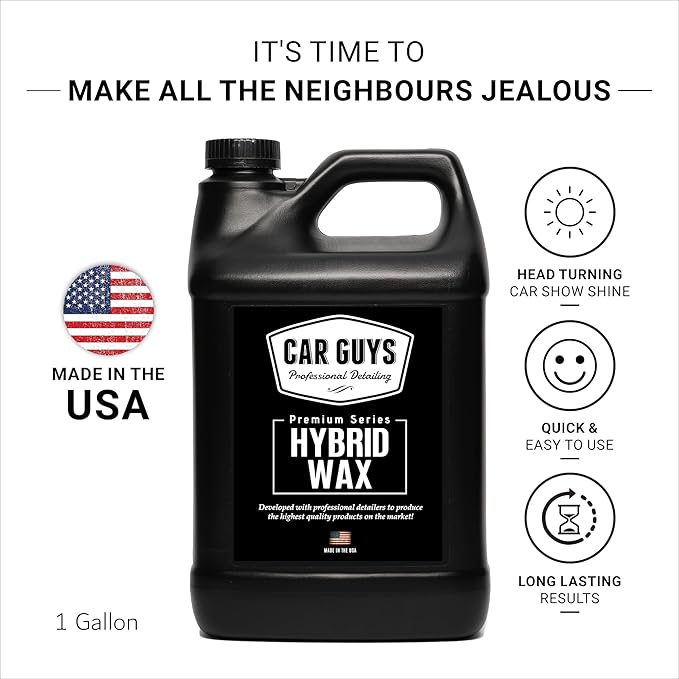 CAR GUYS Hybrid Spray Wax 1 Gallon Refill | Advanced Car Wax | Long Lasting and Easy To Use | Safe on All Surfaces | 1 Gallon (Sprayer Not Included)