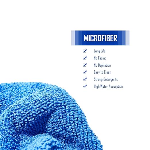 UTSAUTO 6Pcs Car Polisher Pads 5-6 Inches Microfiber Polishing Bonnet Pads Cover Car Buffer Bonnet Car Wax Polisher Kit
