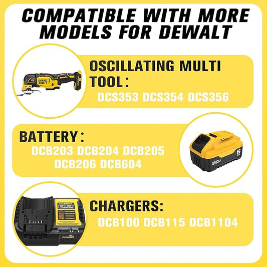 Case for Dewalt Oscillating Multi Tool: Hard Carrying Case Storage Organizer Tool Box for Dewalt 20V Max Cordless Multitool Oscillating DCS356 | DCS354 | DCS353 | Battery | Charger | Tool Accessories