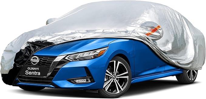 Car Cover Custom Fit Nissan Sentra (2000-2025) Waterproof for Automobiles, Oxford Sun Rain Dust Snow Protection (Ships from US Warehouse, Delivery 3-8 Days)