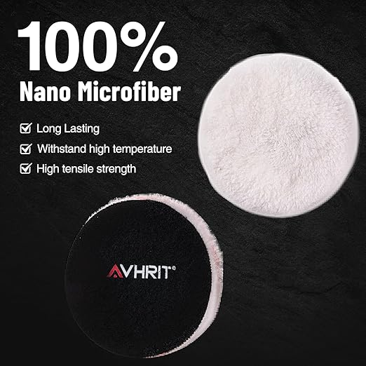 7-PCS Car Detailing Polishing Pad Set: Compatible with 6" Backing Plates, Features Dual Action Sponge Buffing Pads, Ideal for Use with Polishers to Perform Detailing, Waxing and Polishing Work