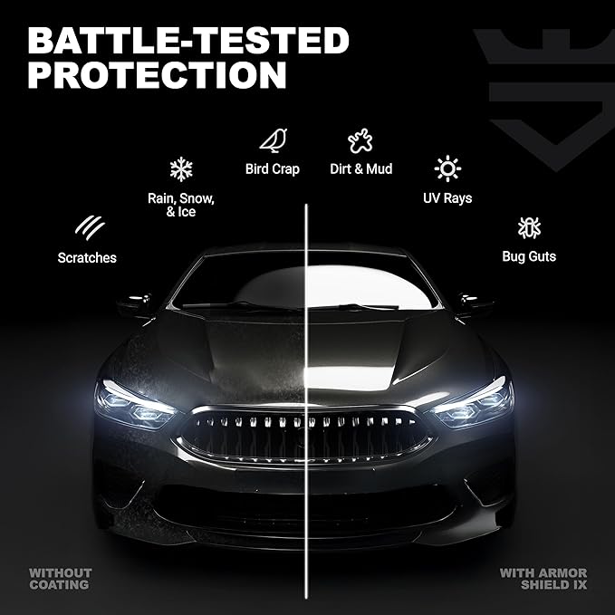 AvalonKing Armor Shield IX – DIY Ceramic Coating for Cars – High-Performance 82% Active Content for Deep Gloss & Long-Lasting Protection – Weatherproof Multi-Surface Car Ceramic Coating Kit – 30ml