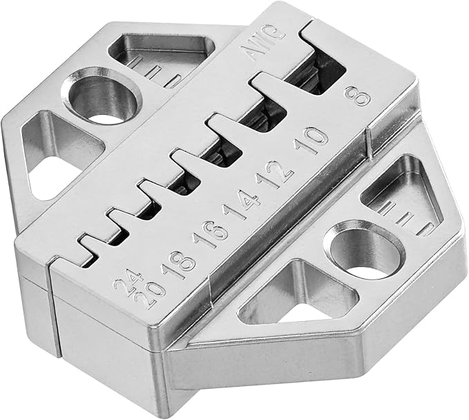 haisstronica Crimping Die for Ferrule Terminals, 24-8 AWG