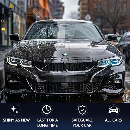 300ML Ceramic Car Coating Spray – Quick Car Coating, Extremely Hydrophobic Formula, Easy to Apply, High Protection and Shine,Fast-Acting Ceramic Coating and Polish Spray