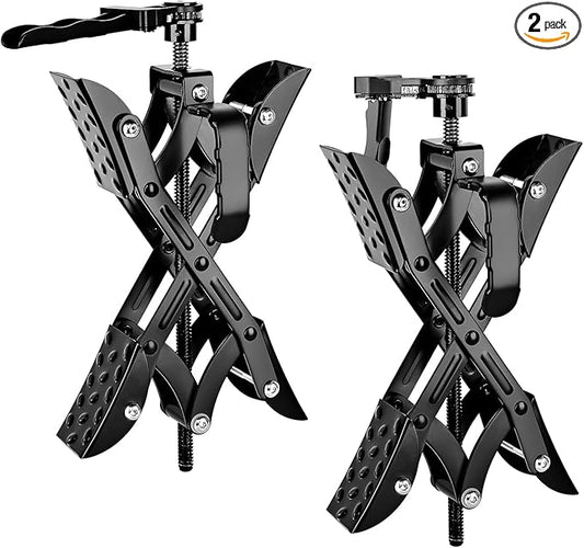 Nilight Wheel Chock Stabilizer, 2PCS X-Chocks Wheel Stabilizer for Travel Trailers, Fits 3" to 10" Wheel Gaps, Heavy Duty RV Scissor Tire Locking Chocks for Campers Travel Trailers Trucks