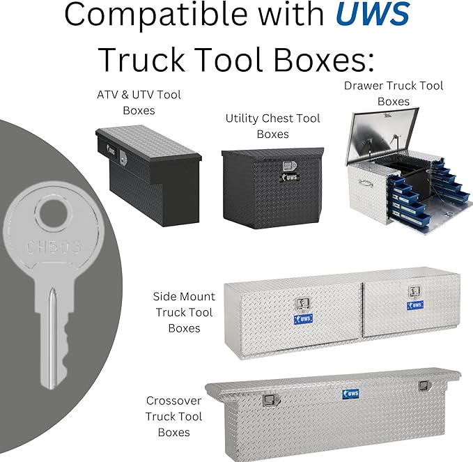 Robby's Cloud CH503 Replacement Key for Truck Boxes and Paddle Handle Boxes Marked CH-503-1 Keychain Included - Key Style May Vary (1 Pack)