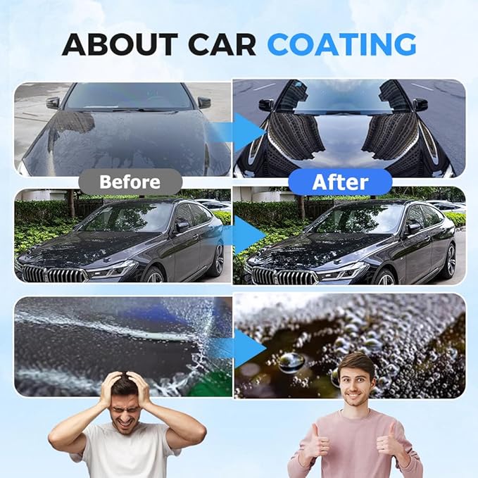 Ceramic Coating for Cars Polish,300ml Shine Car Wax Coating Spray,Easy to Spray Auto Paint Protection, Spray Wax Washes Car Paint Sealant (3PCS)