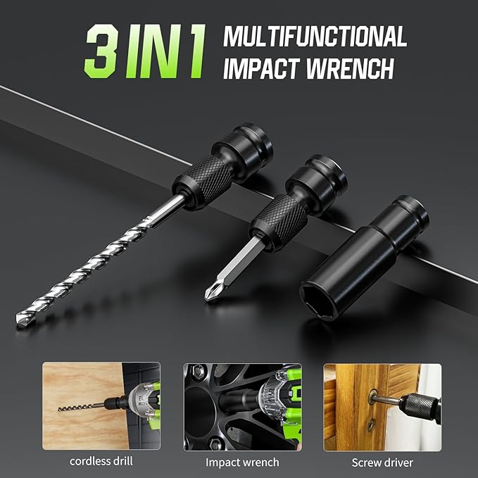 Impact Wrench: 1/2 In Cordless Impact Wrench 600N.m(450Ft-lbs) High Torque Power Electric Impact Gun Drive for Car Tires Truck Mower with 21V 4.0Ah Battery, Charger, Sockets, Screws Drill, Twist Drill
