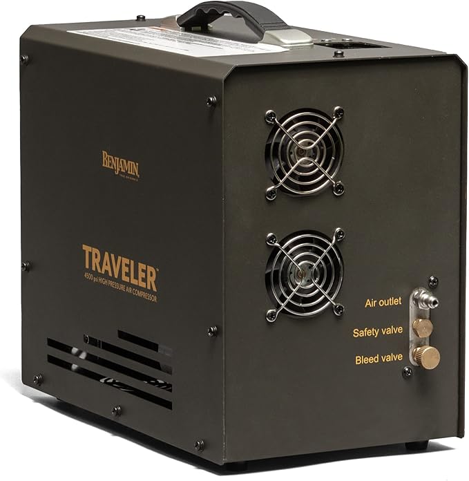 Benjamin Traveler Air Compressor For PCP Air Rifles With Digital Pressure Guage