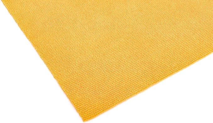 The Rag Company - The Edgeless Pearl - Professional Microfiber Detailing Towel for Ceramic Coating Leveling and Sealant Removal, Scratch-Free with No Tags, 320gsm, 16in x 16in, Orange - 12-Pack
