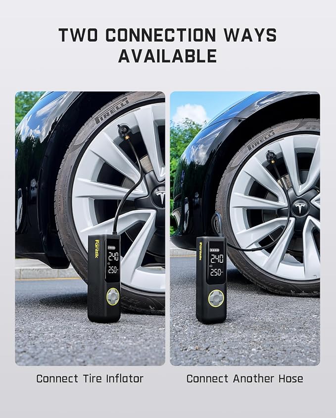 Fanttik Air Pump Hose Adapter and X9 Pro Tire Inflator Portable Air Compressor