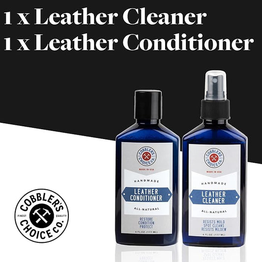 Cobbler's Choice Leather Cleaner & Conditioner Duo