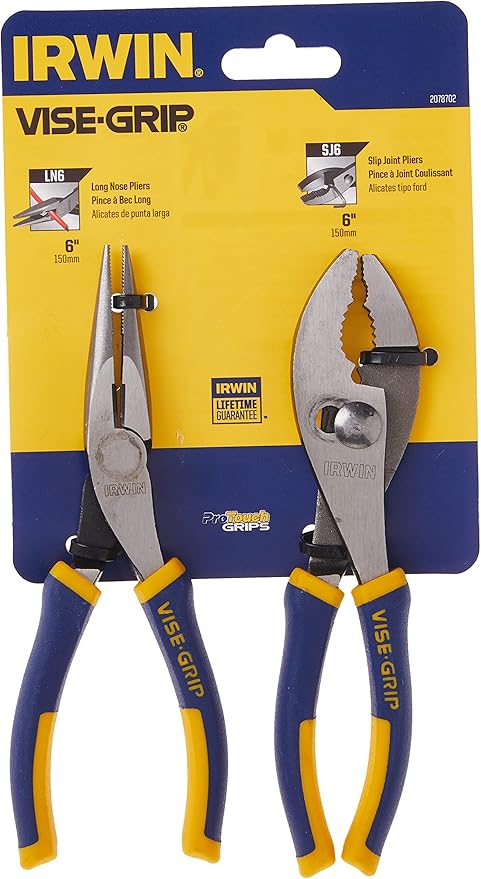 IRWIN VISE-GRIP Pliers Set, 2-Piece (2078702), Blue