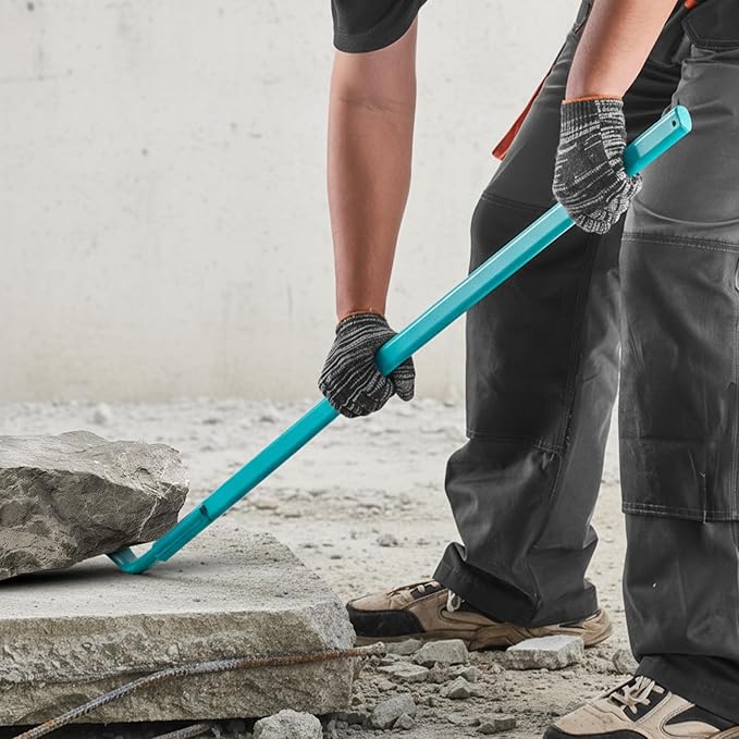 VEVOR Open Angle Monster Pry Bar, 52.5 Inch Carbon Steel Handle, 2000lbs Prying Capacity, Pry Lever Bar, Crowbar for Concrete, Demolition, Crowbaring, Ideal for Construction & Industrial Use