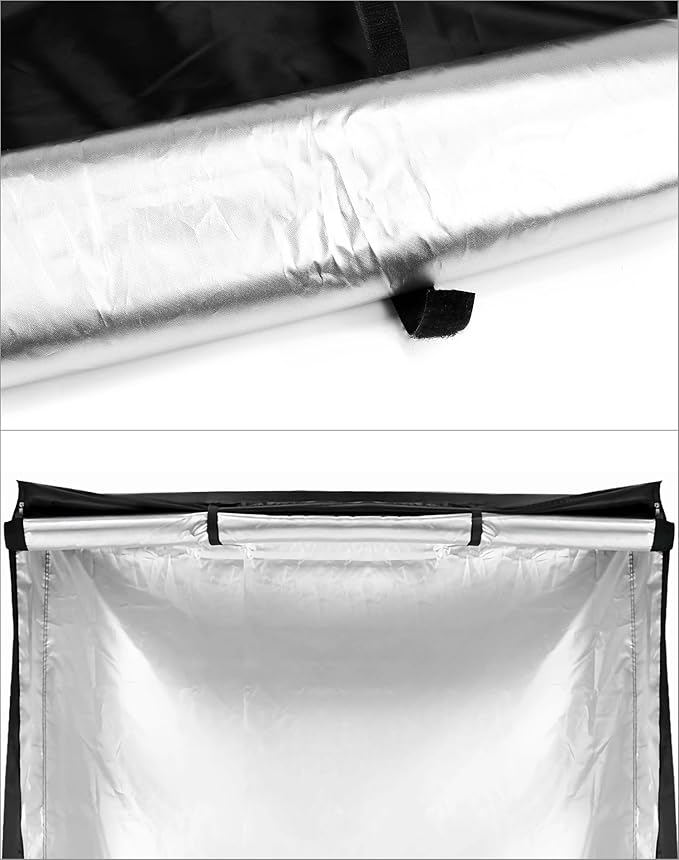 QWORK Wire Rack Cover - 60"x24"x72", Oxford Cloth, Keeps Rack Clean, for Home, Office, Storage & Garage, Black