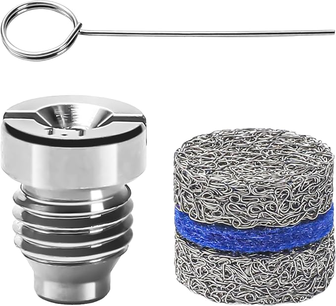 3 Pieces 1.1 mm Orifice Foam Cannon Nozzle and Foam Maker Meshes Kit for Foam Cannon Replacement Thread Nozzle Tips and Mesh Filter, with Cleaning Tools, 3000PSI