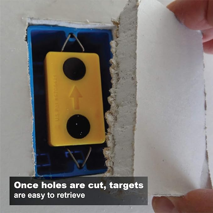 Calculated Industries 8115 Multi Mark Drywall Cutout Locator Tool – Powerful Rare-Earth Magnetic Targets (2) and Locator Kit