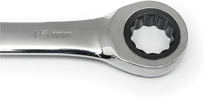 GEARWRENCH 30 Piece 12 Point Ratcheting Combination SAE/Metric (1/4-1 in., 8-24 mm) Wrench Set with Wrench Racks - 86702