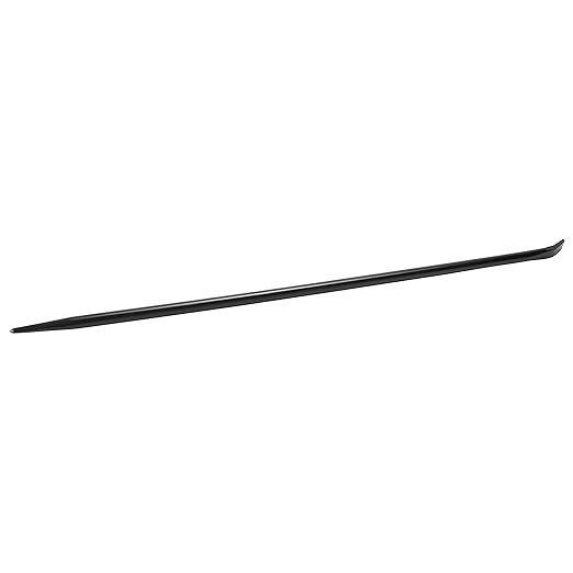 Groz 54" Aligning Bar, Heavy Duty Pry Bar for Structural Steel & Ironwork, 1'' Round Chrome Alloy, Heat Treated, Dual End (Align & Pry), CAT/54#33177