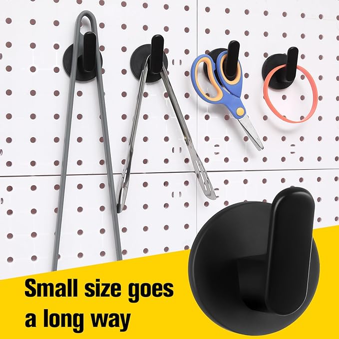 Kanayu 4 Pcs Magnetic Hooks Heavy Duty Magnetic Wreath Hanger, Magnet Tool Holder Garage Storage Tool Organizer Hanger for Refrigerator Kitchen Doors