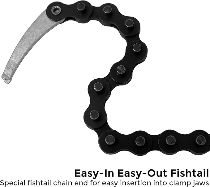Strong Hand Tools - VAL-PFC1024 , Locking Chain Pliers, Removable 24″ Chain, Holds Up To 6.5" Diameter Pipes, Unique Easy Open Crank Handle, Quick Release Trigger, PFC1024