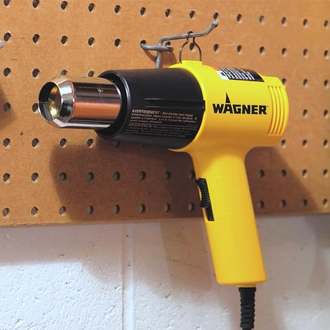 Wagner Spraytech 0503008 HT1000 Heat Gun, 2 Temp Settings 750ᵒF & 1000ᵒF, Great for Soften Paint, Caulking, Adhesive, Putty Removal, Shrink Wrap, Bend Plastic Pipes, Loosen Rusted Nuts Bolts, Yellow