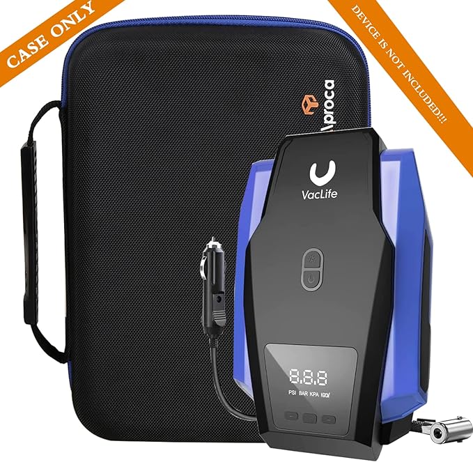 Aproca Portable Hard Storage Protective Case, for Powools Tire Inflator Portable Air Compressor Air Pump and Accessories