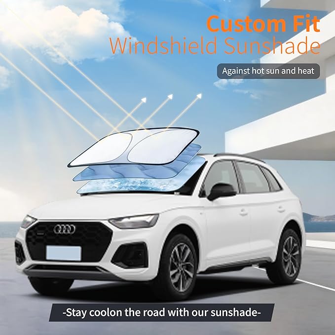 Waterproof Car Cover All-Weather, Heavy-Duty Outdoor Full Exterior Automobiles Snow Cover for SUV 182-190 inch with Sun Visor,Zippered & Storage Bag - Black