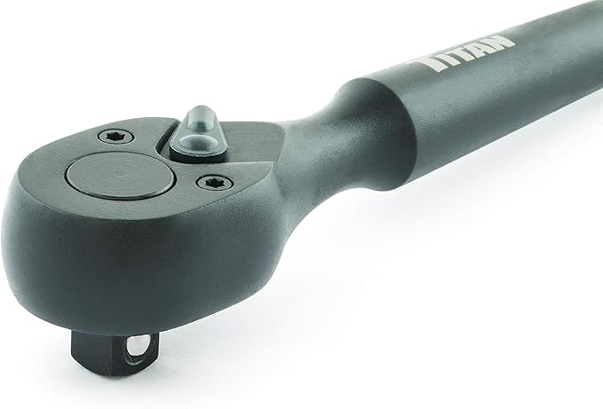 Titan Forge 11078 1/2-Inch Drive x 12-Inch 72 Tooth Construction Spud Ratchet