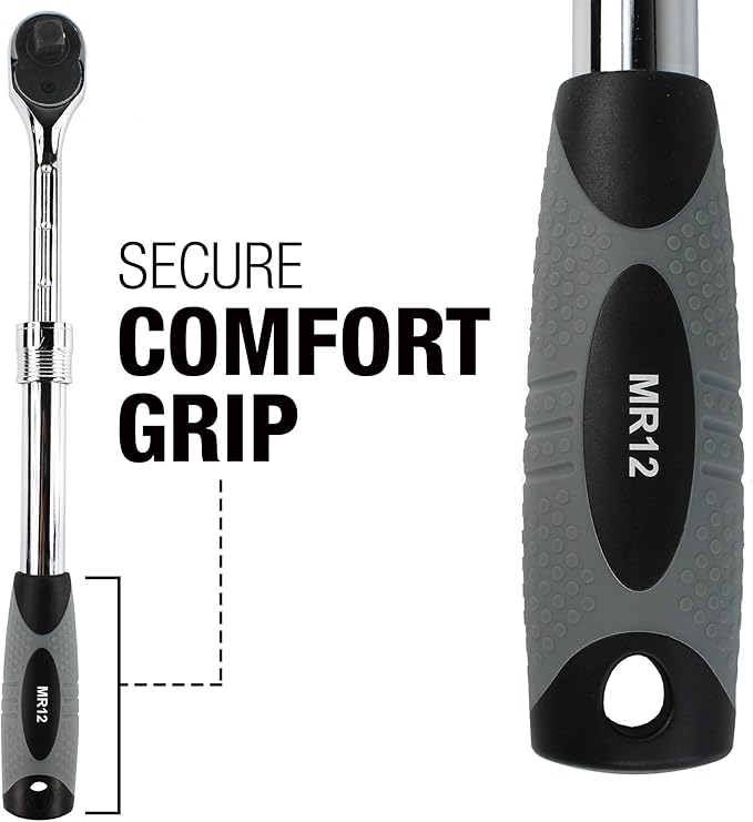 EZRED 1/2" Drive Extendable Ratchet, MR12