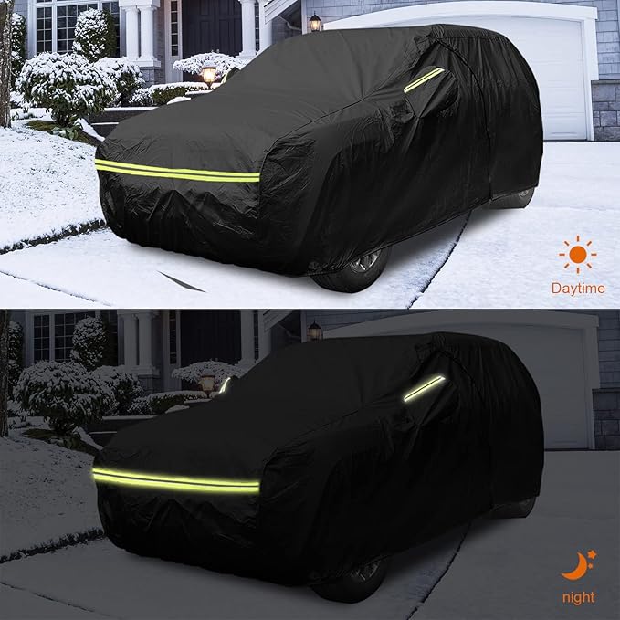 Waterproof Car Covers Replace for 2017-2025 Lexus RXL RX 350 L RX 450h L, 6 Layers All Weather Custom-fit Car Covers with Zipper Door & Windproof Bands for Snow Rain Dust Hail Protection (RXL)