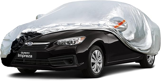 Car Cover Custom Fit Subaru Impreza (2000-2025) Waterproof for Automobiles, Oxford Sun Rain Dust Snow Protection (Ships from US Warehouse, Delivery 3-8 Days)