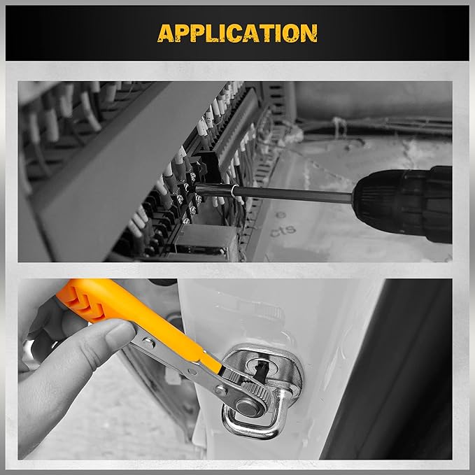 ELEAD 47-Piece Magnetic Nut Driver & Screwdriver Bit Set - Strong Magnetic Nut Drivers for Impact Drill, Power Nuts Driver, Mini Ratcheting Wrench, Drill Bits Extension & Socket Adapter