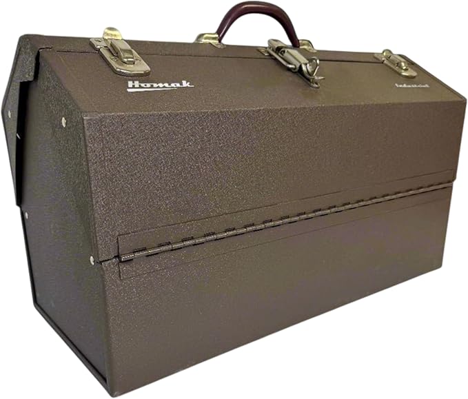 Homak Industrial 22-Inch Cantilever Steel Toolbox, Brown Winkle Powder Coat, BW00210220