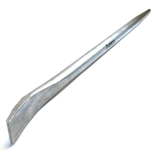 Groz 16-inch Aligning Pry Bar | Round Section | Zinc Plated | #33169